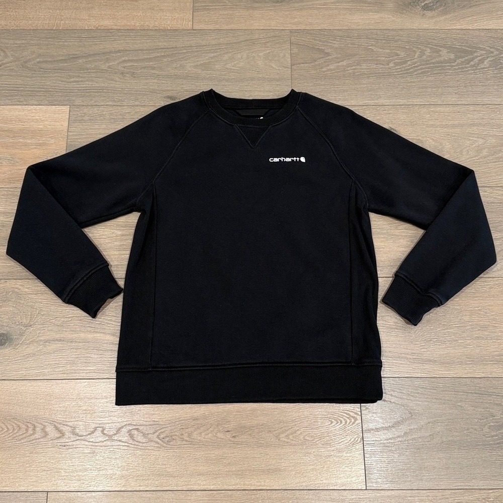 CARHARTT Black‎ Relaxed Fit Midweight Crewneck Sweatshirt Graphic Chest Size M